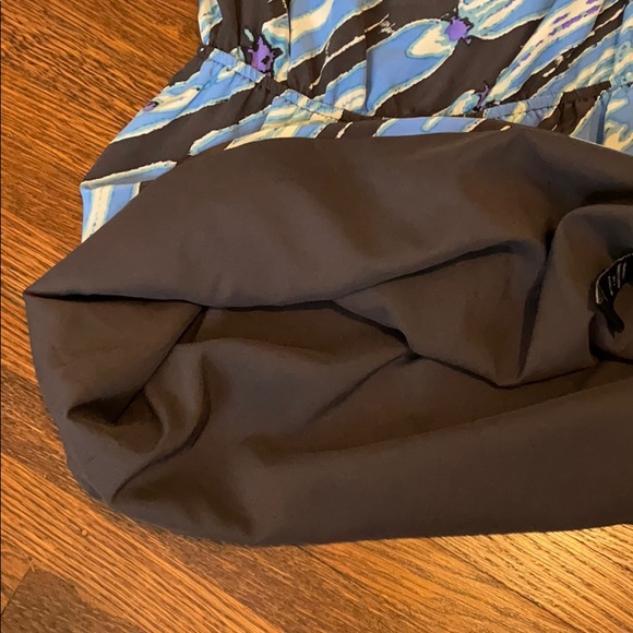 Tibi Blue Print One Shoulder Dress - Sz 0 - Picture 9 of 13